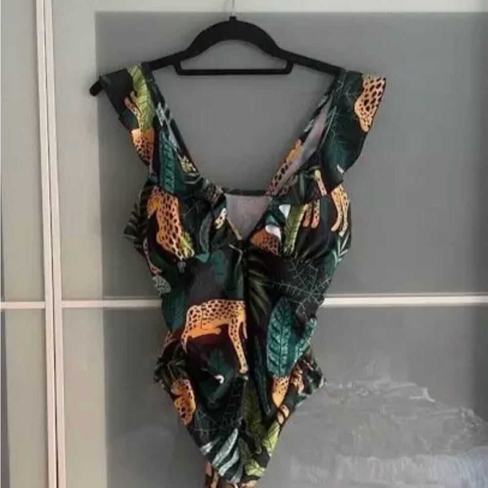 Brand New One Piece Swimsuit with Leopards